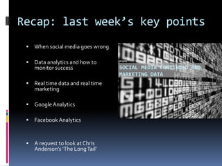 Lecture 8   data continued, Content marketing, SEO and SMO overview
