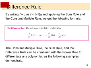 Lecture 8 derivative rules | PPT