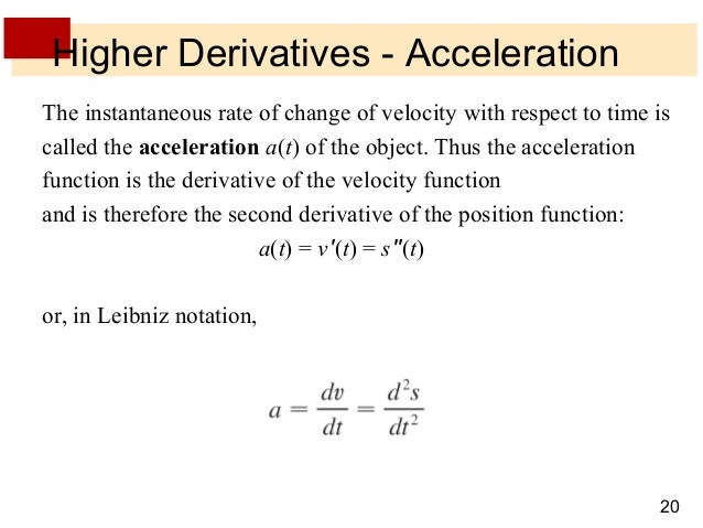 Lecture 8 derivative rules