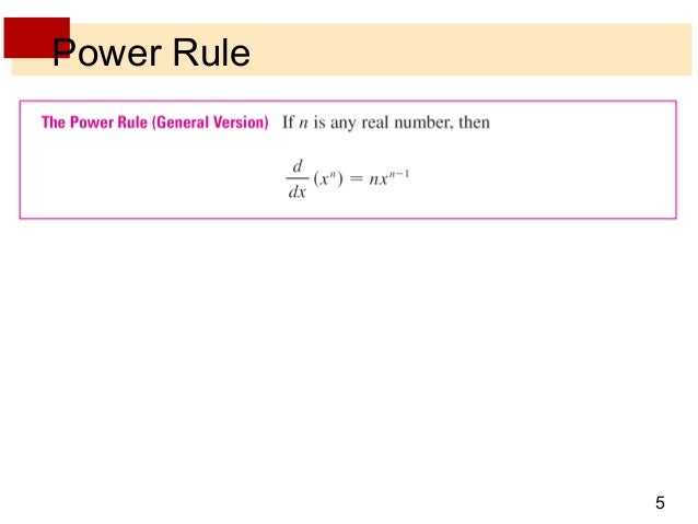 Lecture 8 derivative rules