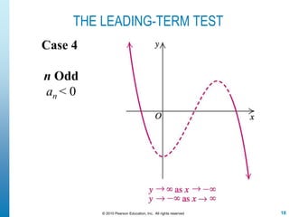 18© 2010 Pearson Education, Inc. All rights reserved
Case 4
n Odd
an < 0
THE LEADING-TERM TEST
 