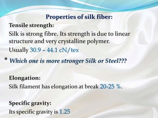 Testing Silk Strength silk fiber | PPTX