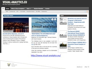 09/05/14 pag. 51
h"p://www.visual-­‐analyIcs.eu/	
  
	
  
 