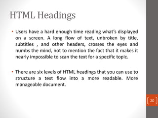 Introduction to HTML Communication Skills | PPT
