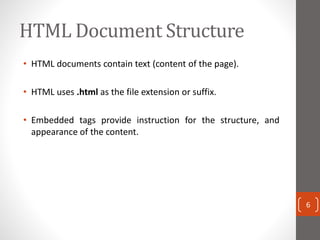 Introduction to HTML Communication Skills | PPT