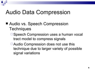 Lecture 8 audio compression | PPT