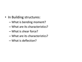 Structure -1(Lecture 8 bm and sf part 2) | PPT
