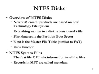 Lecture 8 comp forensics 03 10-18 file system | PPT