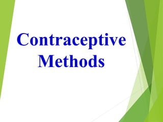 Contraceptive
Methods
 
