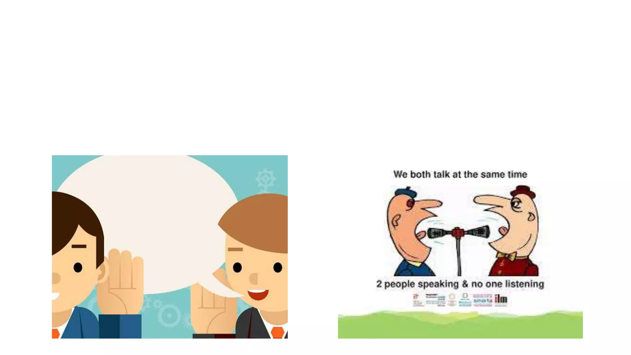 • It two people speak at the same time, one usually
stops. Right?
 