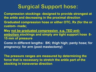 Compression Stocking Pressure Ranges Lecture 8 CVD.pptx