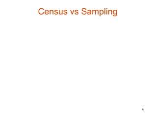 Census vs Sampling




                     4
 