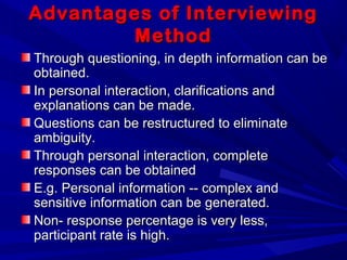 interview method | PPT