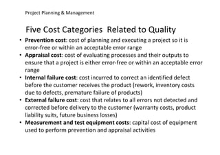 Lecture 8_ Project Quality Control and Quality Assurance | PDF