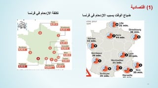 14
‫فرنسا‬ ‫في‬ ‫االزدحام‬ ‫بسبب‬ ‫الوقت‬ ‫ضياع‬
(
1
)
‫اقتصادية‬
‫فرنسا‬ ‫في‬ ‫االزدحام‬ ‫تكلفة‬
 