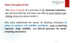 Comprehensive Lecture on Shear Strength of Soil and Mohr-Coulomb ...