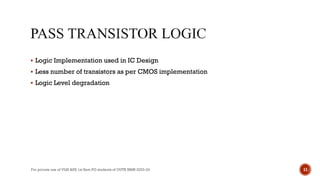 Comprehensive Study of Transistor Equivalency and CMOS Logic Gates in ...
