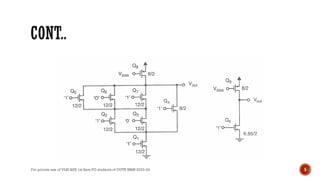 Comprehensive Study of Transistor Equivalency and CMOS Logic Gates in ...