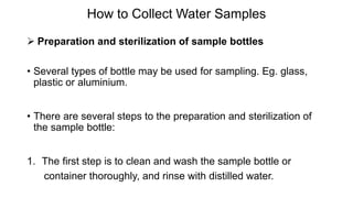 Water sampling and quality control | PDF