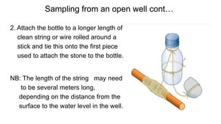 Water Sampling Connection Water sampling and quality control | PDF