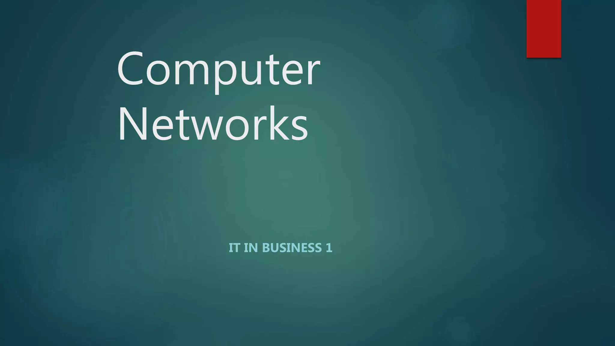 computer networks | PPT