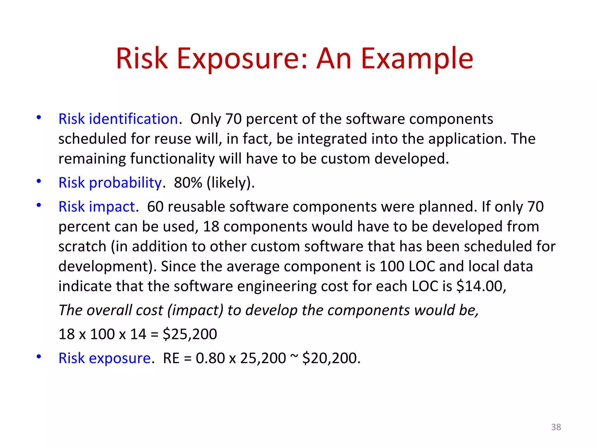 Software Engineering (Risk Management) | PPT