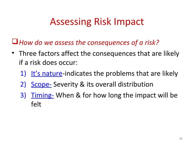 Software Engineering (Risk Management) | PPT | Operating Systems ...
