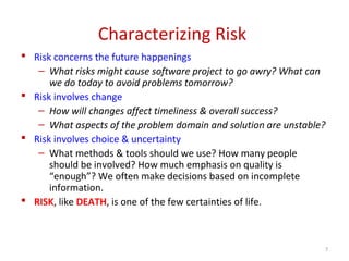Software Engineering (Risk Management) | PPT