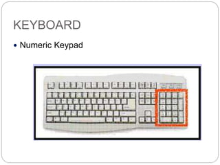 KEYBOARD
 Numeric Keypad
 