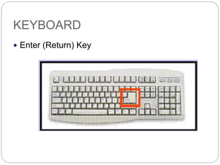 KEYBOARD
 Enter (Return) Key
 
