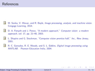 Lecture 9 (Digital Image Processing) | PDF