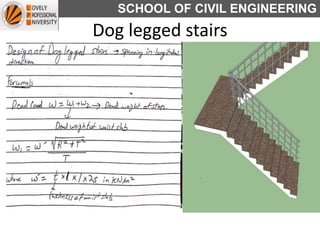 SCHOOL OF CIVIL ENGINEERING
Dog legged stairs
 