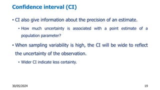 Statistical estimation and sample size determination | PDF