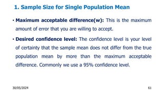 Statistical estimation and sample size determination | PDF