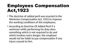 Employee's compensation Act 1923 lecture 9.pptx