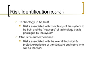 Using Software Risk Identification Risk Management What is Risk Management Risk Management Strategies ...