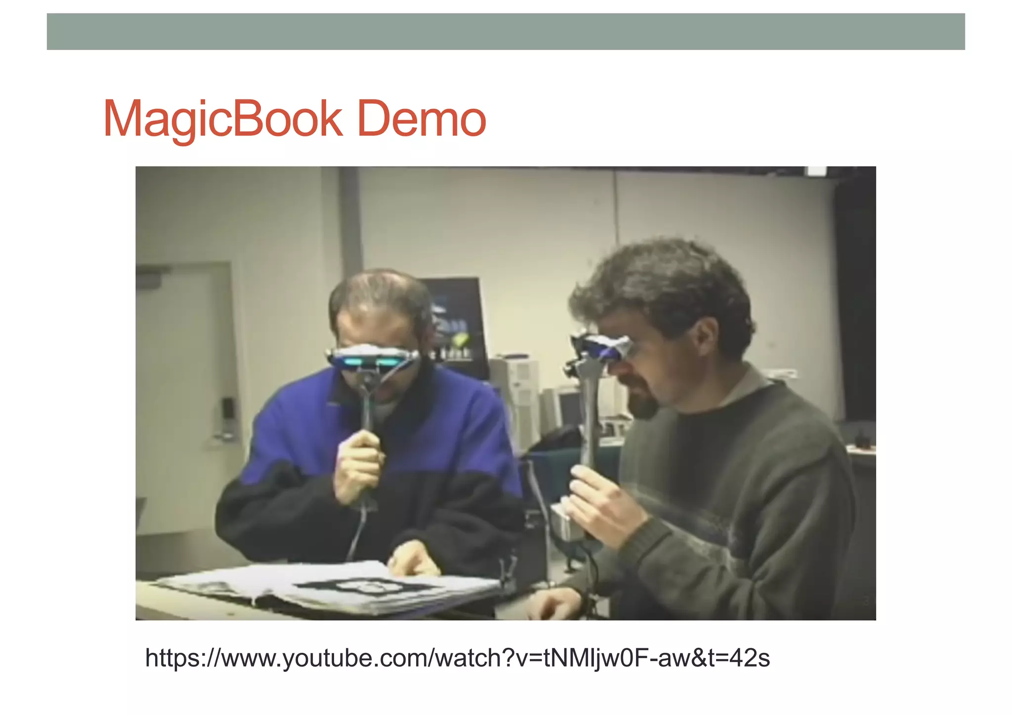 MagicBook Demo
https://www.youtube.com/watch?v=tNMljw0F-aw&t=42s
 