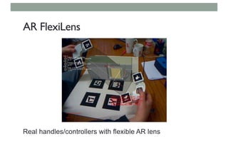 AR FlexiLens
Real handles/controllers with flexible AR lens
 