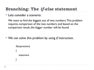 Lecture 9- Control Structures 1 | PPT
