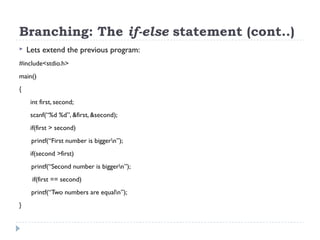Lecture 9- Control Structures 1 | PPT