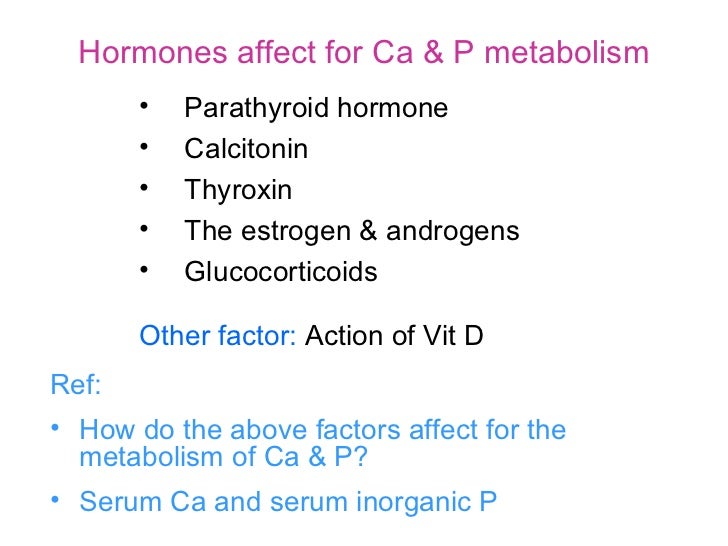 Mineral metabolism