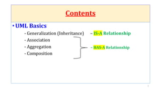 Lecture_9-UML Basics_Inheritance_Association, Aggregation, Composition ...