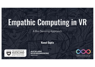 IVE 2024 Short Course Lecture 9 - Empathic Computing in VR | PDF