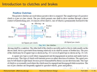 Lecture 09: Design of Clutches and Brakes | PDF