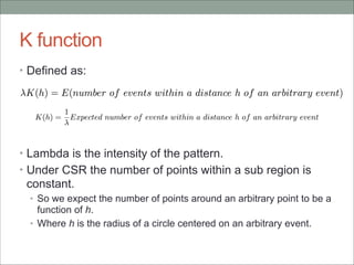 SPATIAL POINT PATTERNS | PDF