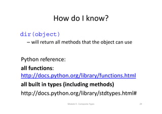 Lecture 9 composite types | PDF