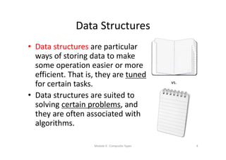 Lecture 9 composite types | PDF
