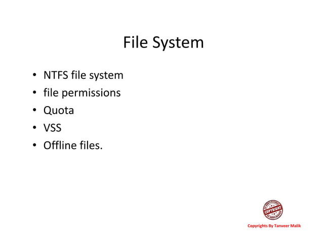 Lecture 9 file system | PPT