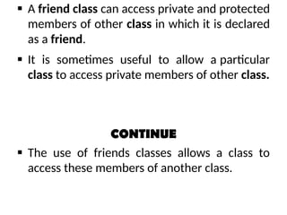 Understanding Friend Classes in Object Oriented Programming (OOP) for ...