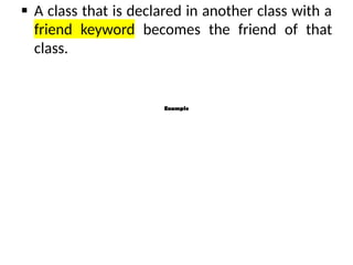 Understanding Friend Classes in Object Oriented Programming (OOP) for ...